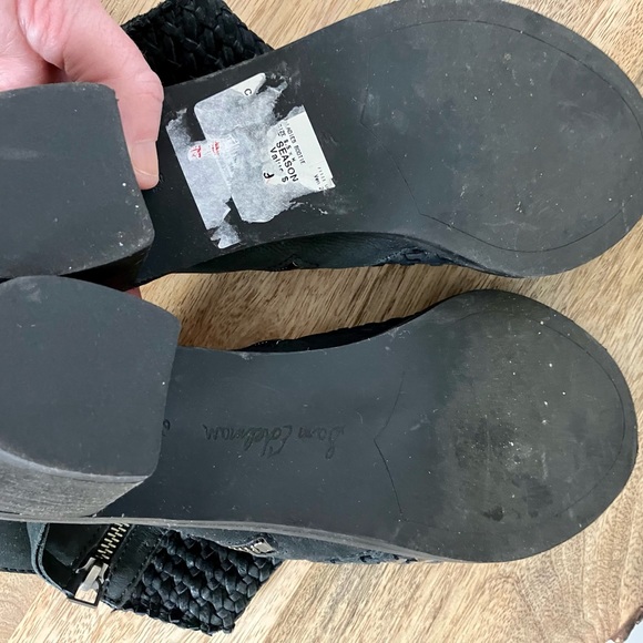 Sam Edelman Black/ Tan Woven Front Gladiator Sandal’s Size 8.5 - Picture 9 of 9